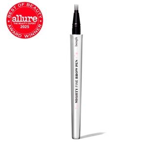 Benefit Cosmetics 
Mighty Fine Brow Pen - Shade: 5 - Warm black-brown